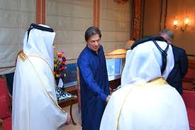 Prime Minister Imran Khan meets with the Emir of Qatar