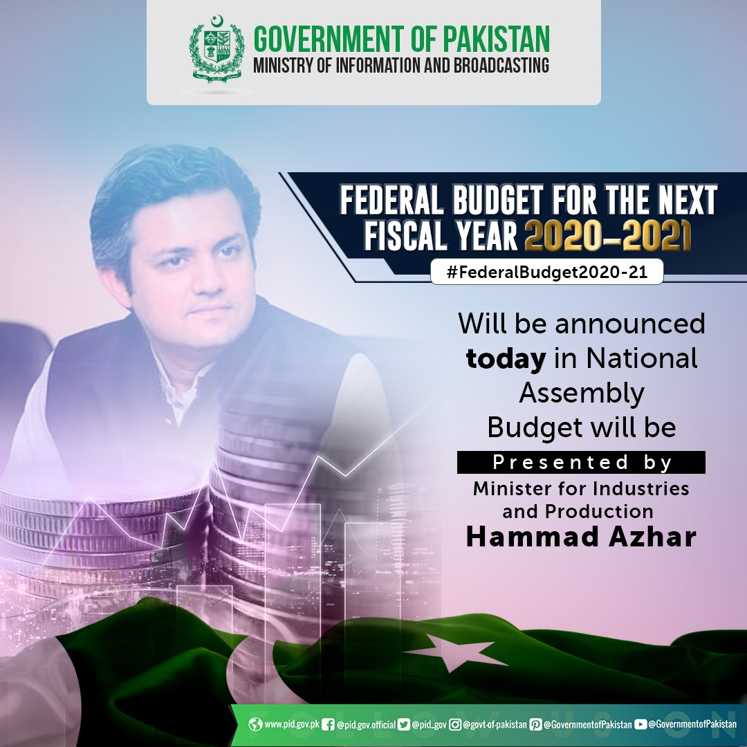 ISLAMABAD: The Budget for the next Financial year will be presented in the National Assembly