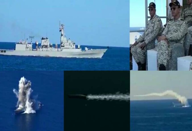 KARACHI: Fleet units of Pakistan Navy demonstrated their war readiness by firing live weapons in the North Arabian Sea.