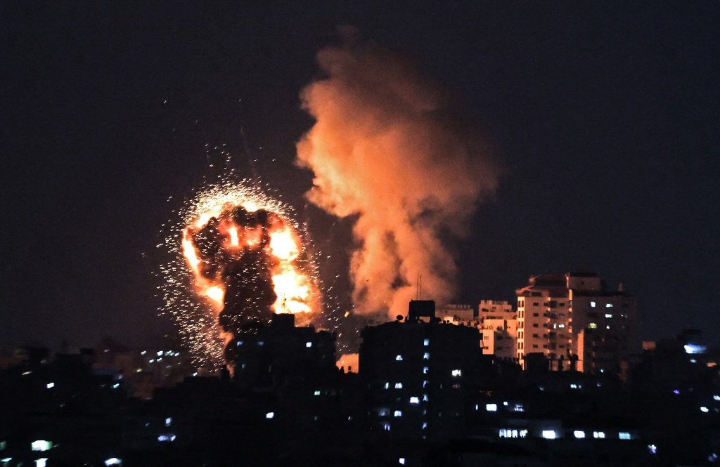 Israeli airstrike in Gaza kills 24 Palestinians, including 9 children.