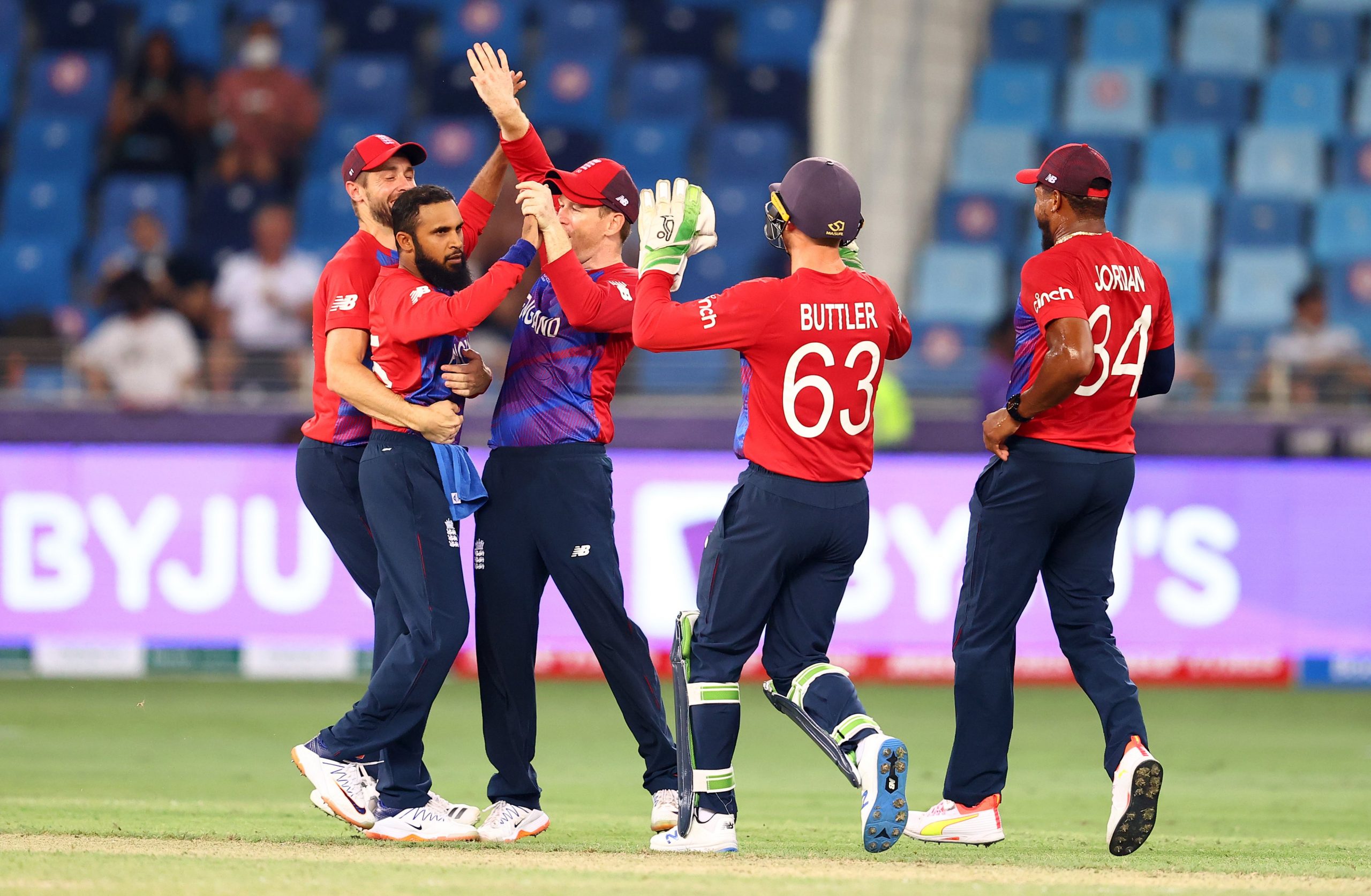 England defeated West Indies in the crucial match of Abu Dhabi T20 World Cup.
