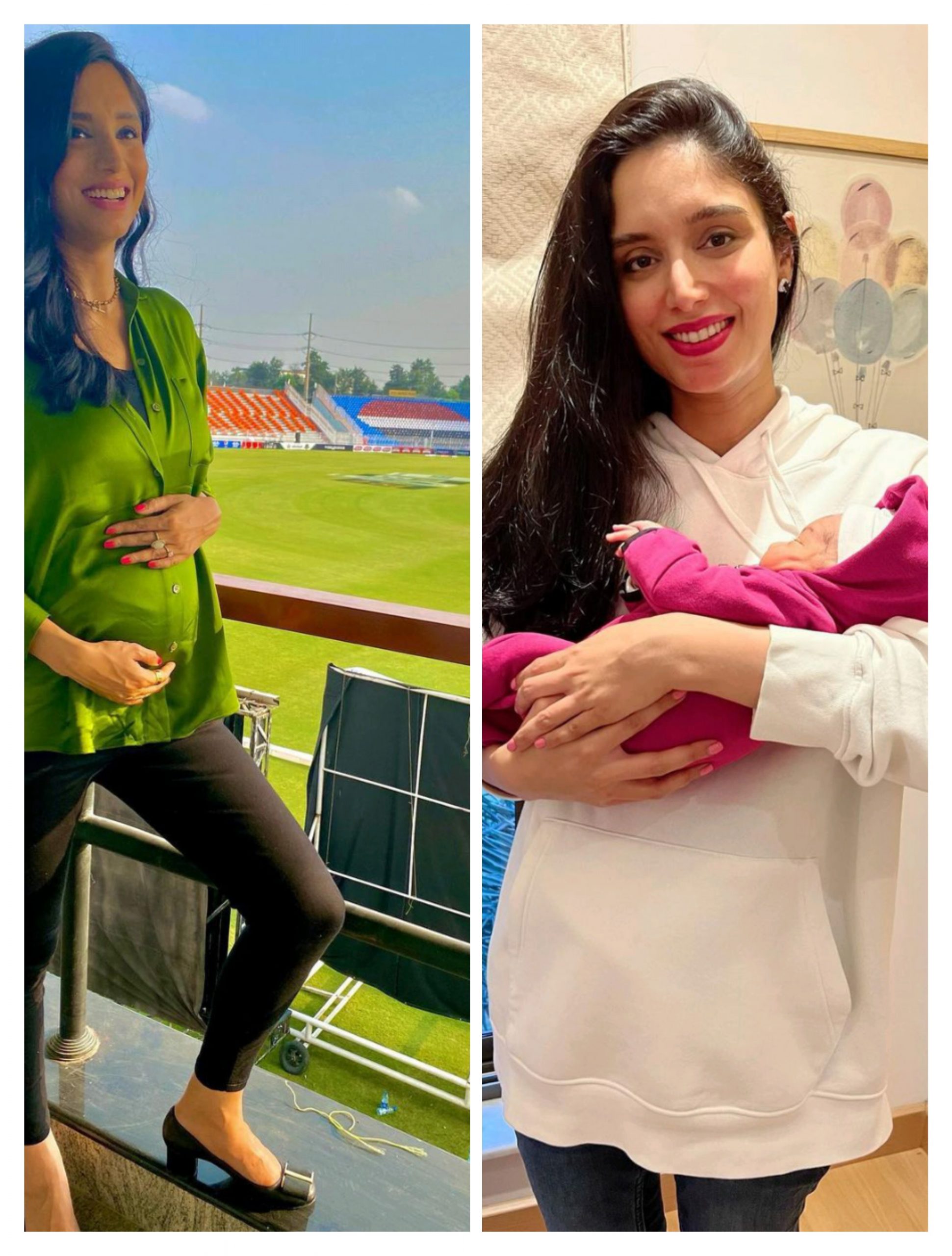 Lahore Pakistan’s leading sports anchor Zainab Abbas gave birth to a son.