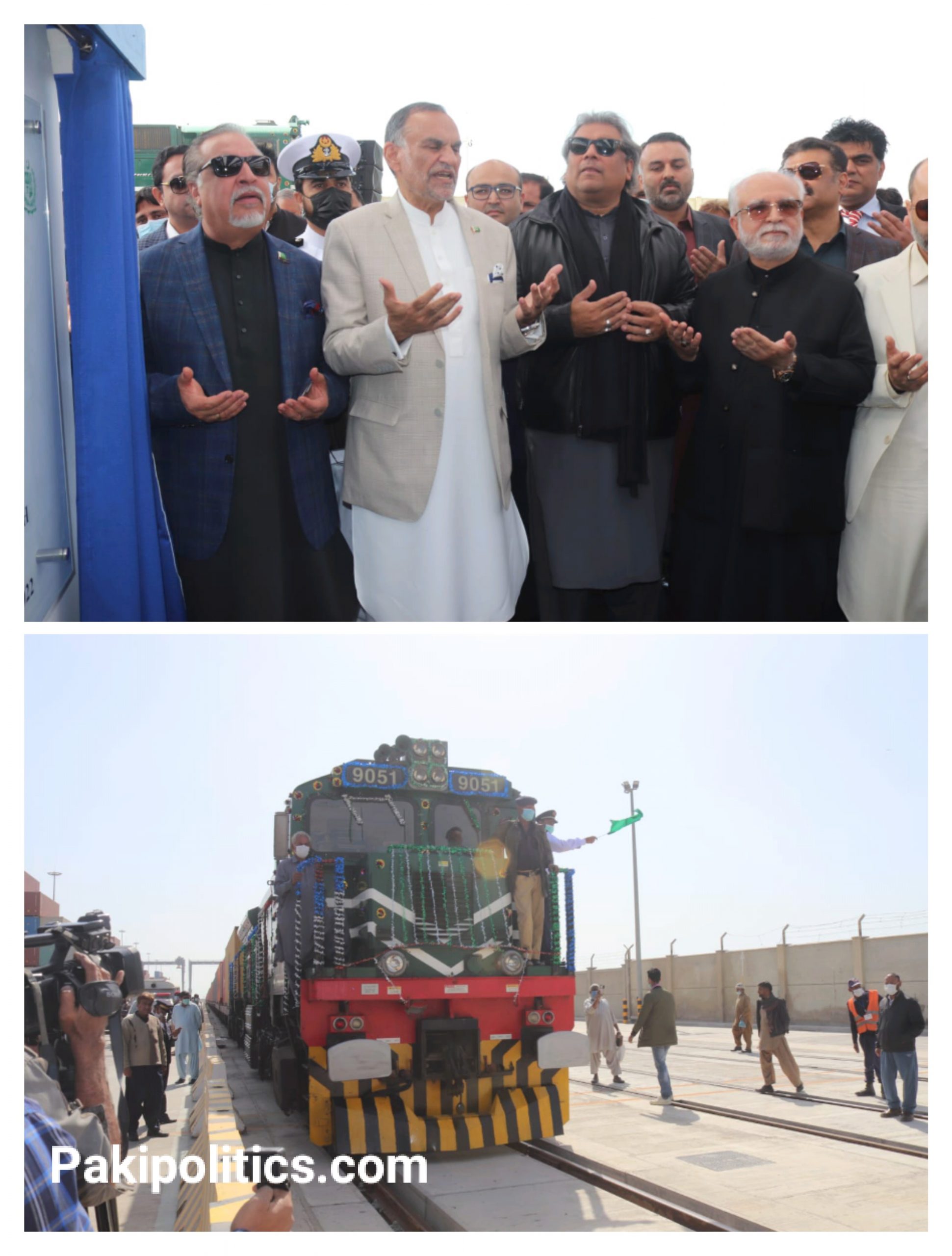 Karachi Inauguration of Pakistan first freight train track.
