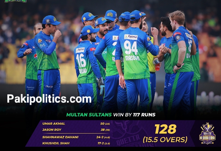 MS set a record by defeating Quetta Gladiators.