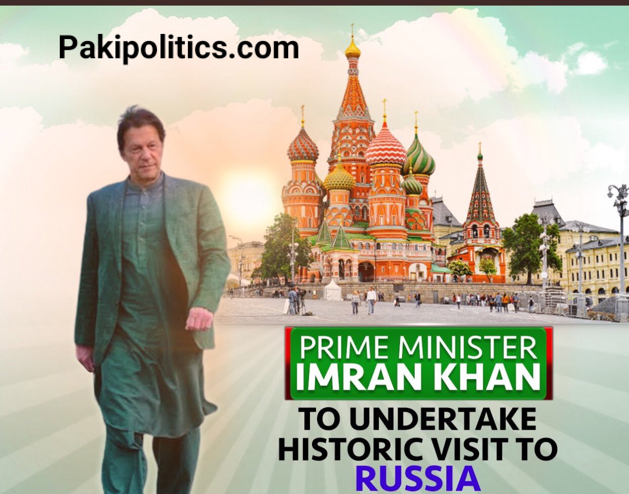 Prime Minister Imran Khan left for Moscow on his historic two-day visit to RussiaSince.