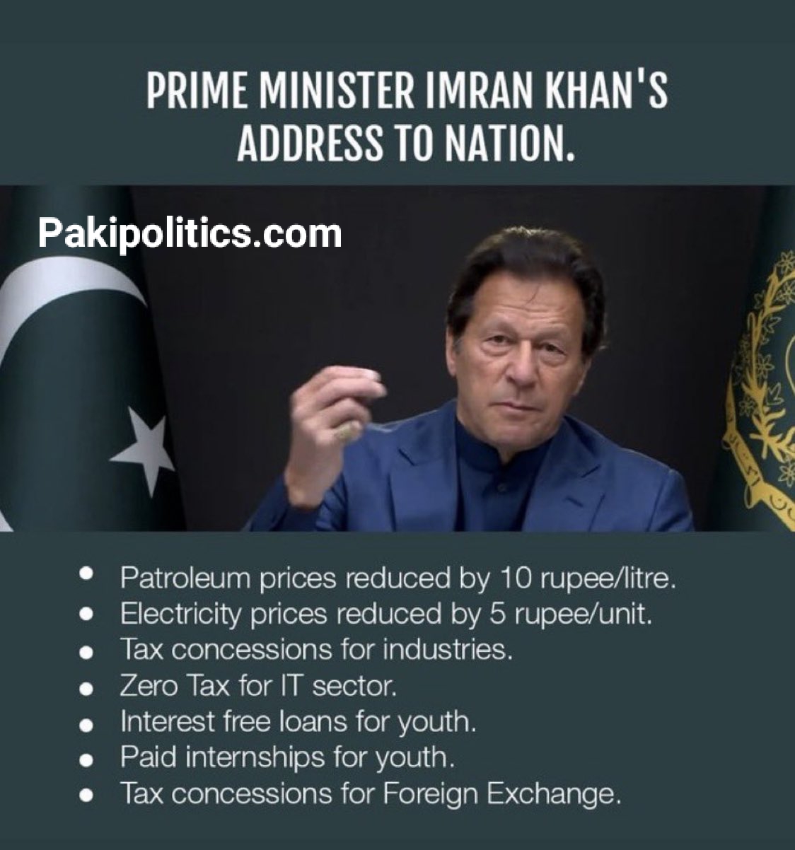 Prime Minister Imran Khan’s address to the nation.