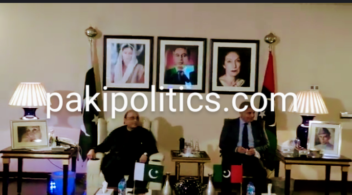 Shahbaz Sharif Zardari meeting considers options of no- confidence stir.