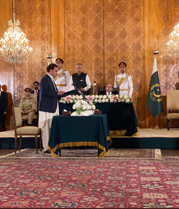 ISLAMABAD PPP Chairman Bilawal Bhutto Zardari has been sworn in as Foreign Minister.