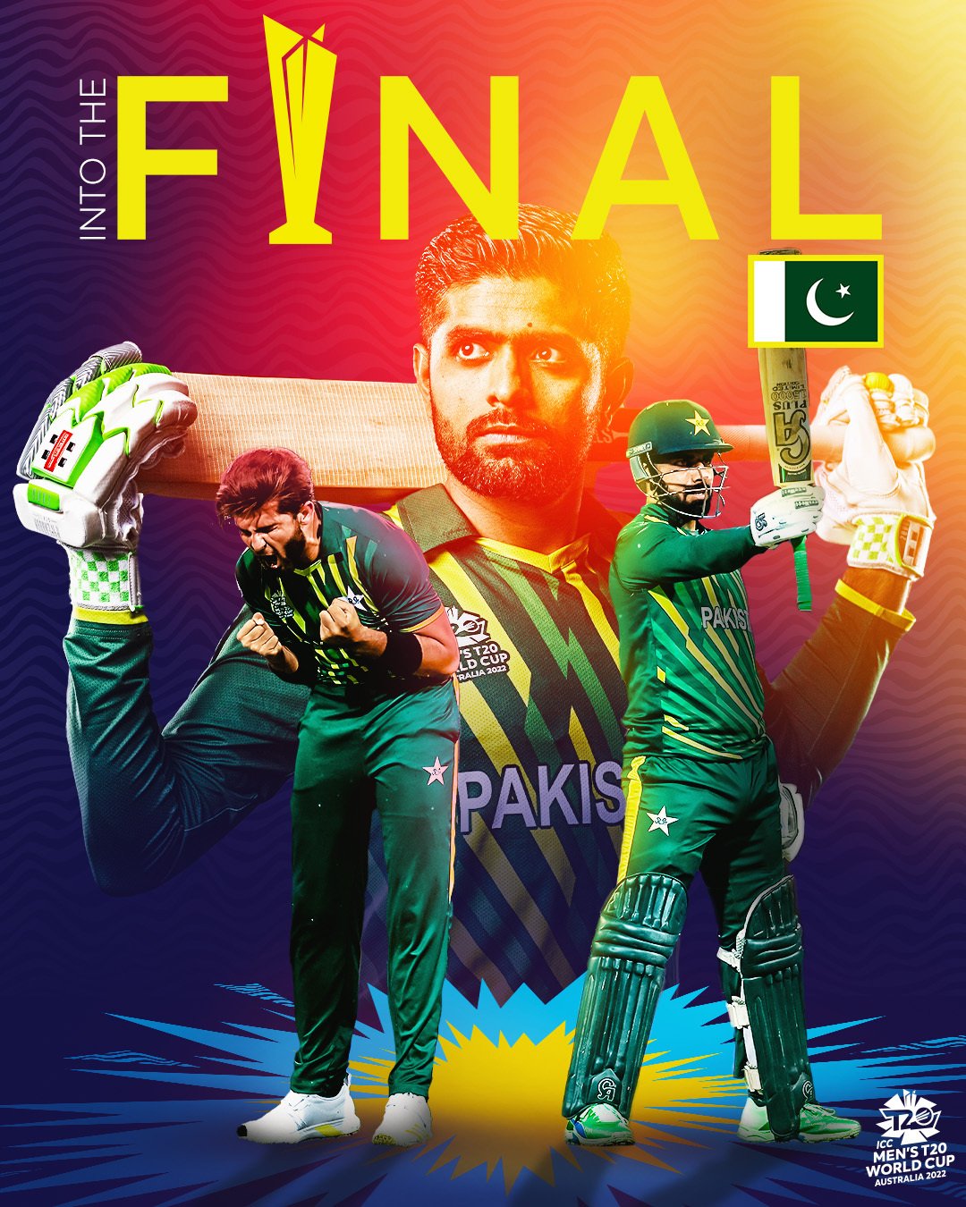 Pakistan reached the final of the T20 World Cup.