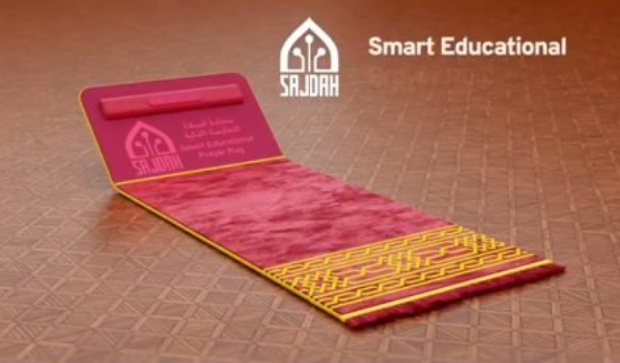 A citizen of Qatar invented a smart prayer place to teach nine Muslims to pray.
