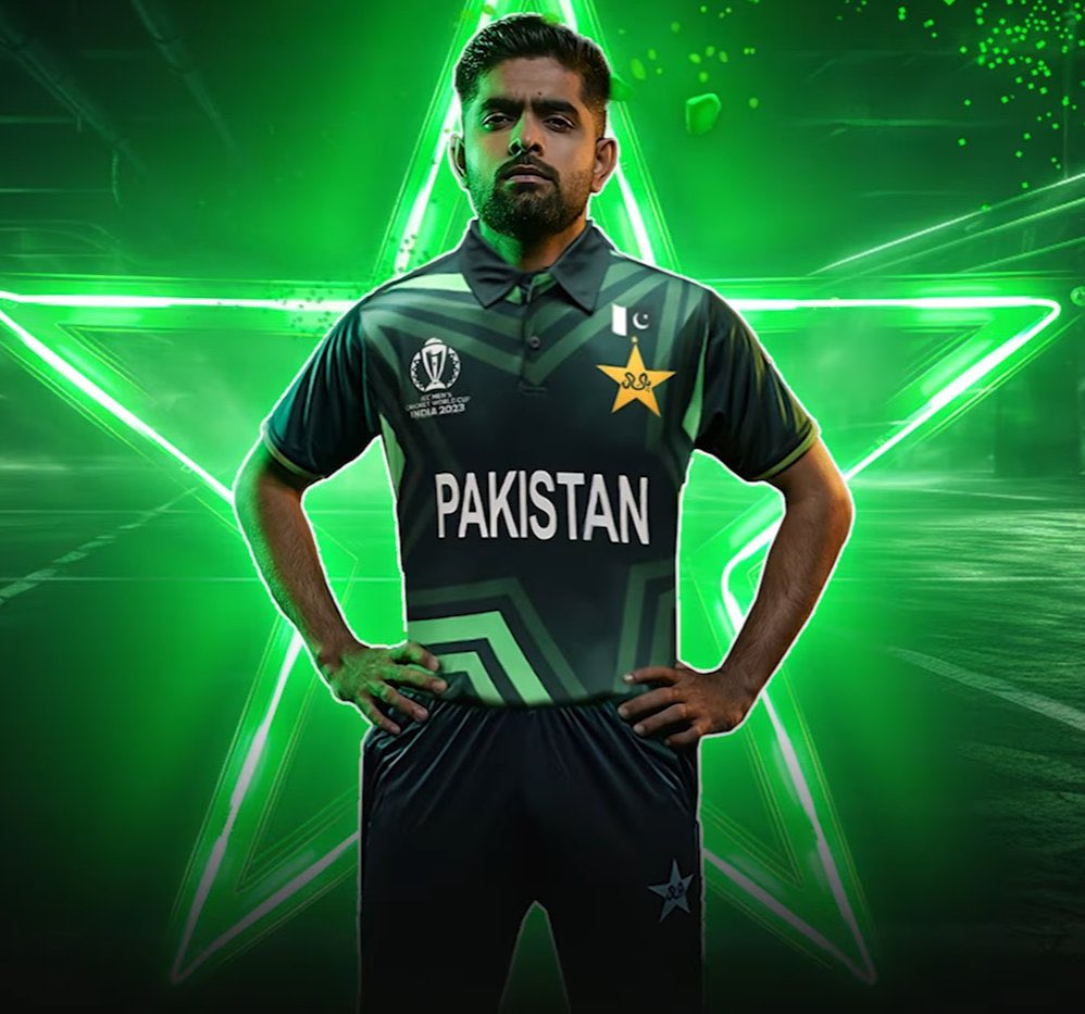 Pakistan cricket team kit unveiled for ODI World Cup 2023.