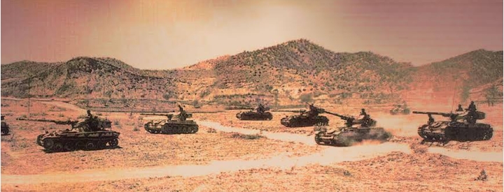 On the 16th day of the 1965 war, India suffered heavy losses of tanks and armored vehicles.