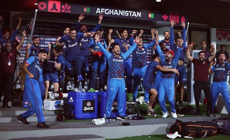 Afghanistan defeating Pakistan with 8 wickets.
