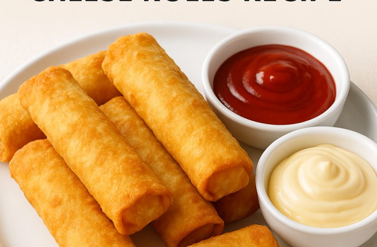 گھر پر بنائیں مزیدار چیز رول