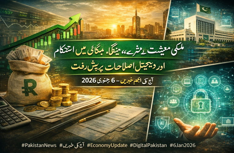 ملکی معیشت میں مثبت اشارے، مہنگائی میں استحکام اور ڈیجیٹل اصلاحات پر پیش رفت
