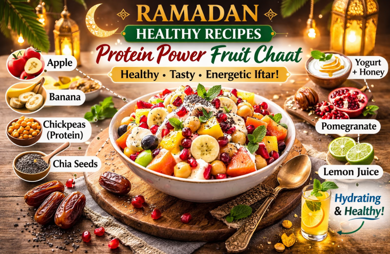 🥗 پروٹین پاور فروٹ چاٹ Protein Power Fruit Chaat for Iftar