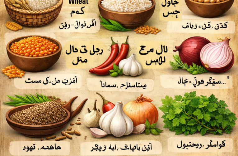 Pakistani Food Market Ingredients | اجناس کے اصل نام، فوائد اور استعمال