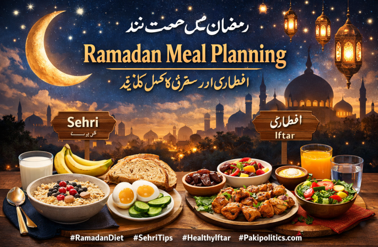 Ramadan Meal Planning Guide – صحت مند سحری اور افطاری کا مکمل پلان