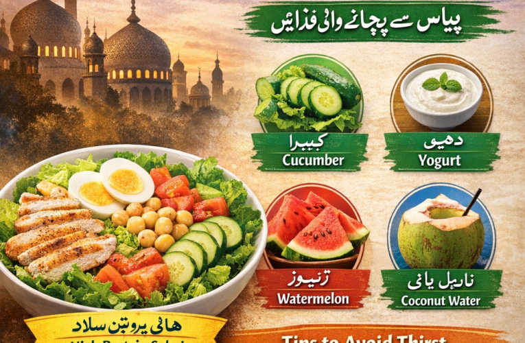رمضان کے لیے ہائی پروٹین سلاد Foods That Prevent Thirst in Ramadan