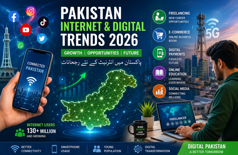 Pakistan Internet & Digital Trends | پاکستان میں انٹرنیٹ کے نئے رجحانات