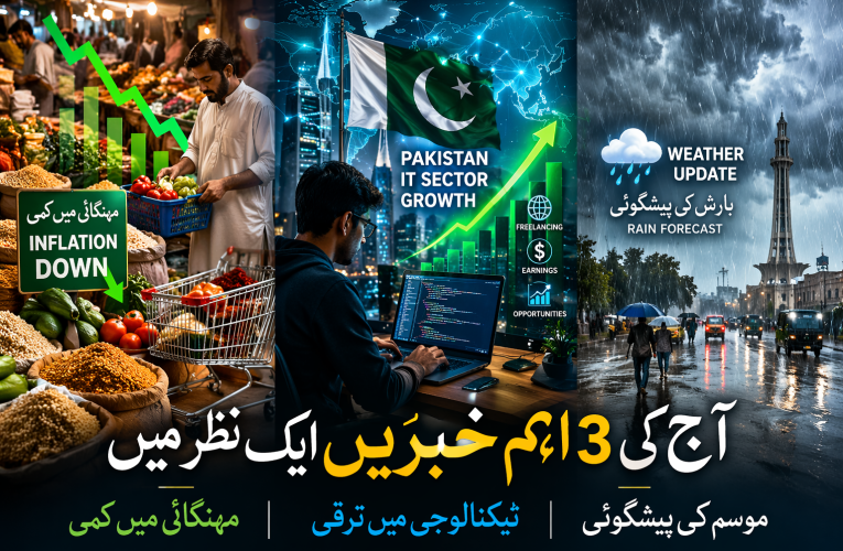 خوشخبری یا وارننگ؟ مہنگائی کم، آئی ٹی گروتھ تیز اور بارشوں کا امکان بڑھ گیا