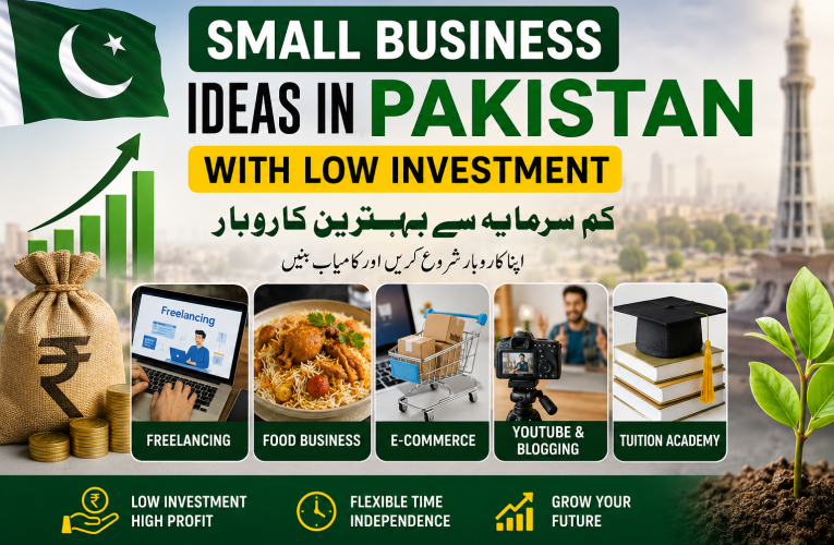 پاکستان میں کم سرمایہ سے بہترین چھوٹے کاروبار 2026