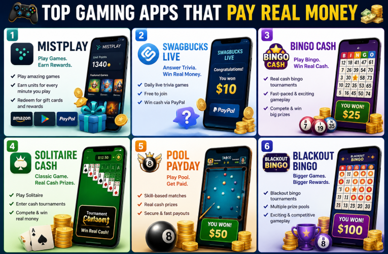 Top Gaming Apps That Pay Real Money.