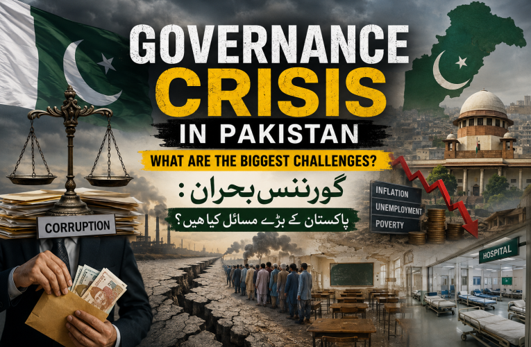 گورننس بحران پاکستان کے بڑے مسائل Governance Crisis in Pakistan