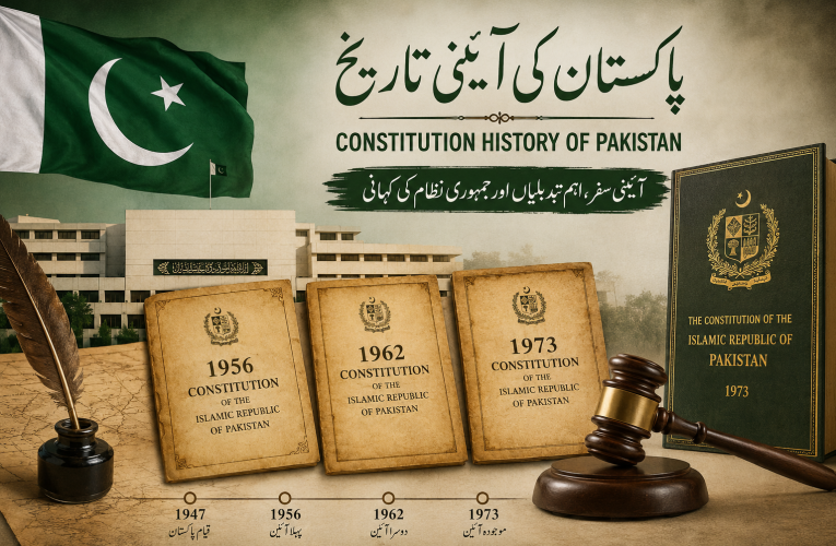 پاکستان کی آئینی تاریخ: 1947 سے 1973 تک آئینی سفر اور اہم تبدیلیاں
