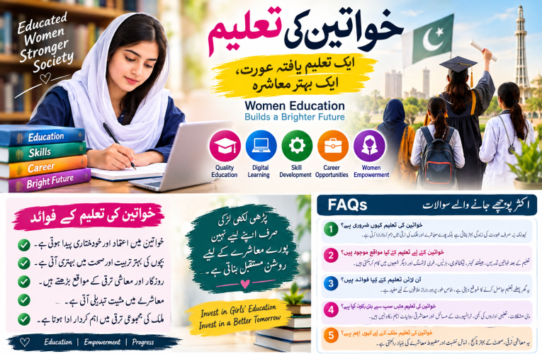 خواتین کی تعلیم کیوں ضروری ہے؟ Women Education اور معاشرے کی ترقی
