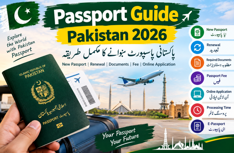 Passport Guide Pakistan 2026 – پاسپورٹ بنوانے کا طریقہ