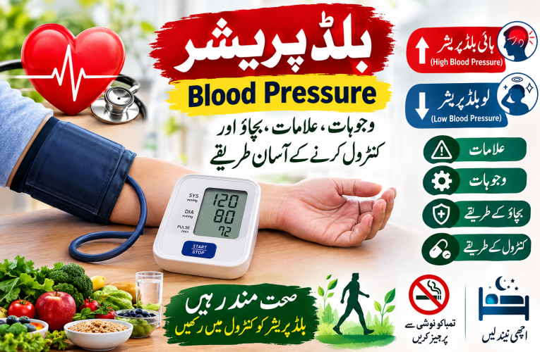 بلڈ پریشر وجوہات، علامات بچاؤ اور کنٹرول کرنے کے آسان طریقے
