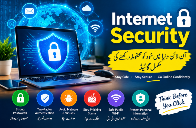 Internet Security کیا ہے؟ Online Safety اور Cyber Security کی مکمل گائیڈ
