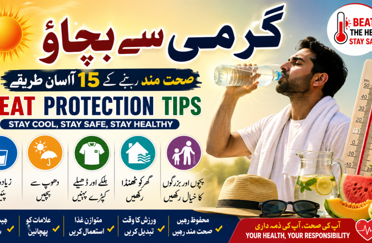 گرمی سے بچاؤ کے 15 آسان طریقے Heat Protection Tips in Pakistan