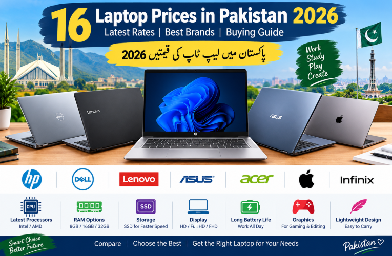16 Laptop Prices in Pakistan 2026.