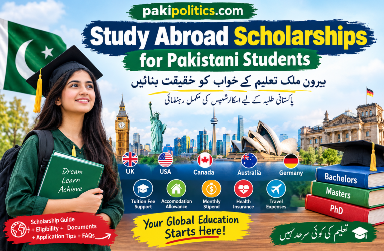 Study Abroad Scholarships for Pakistani Students.