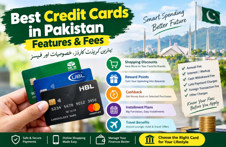Best Credit Cards in Pakistan Fees & Features.